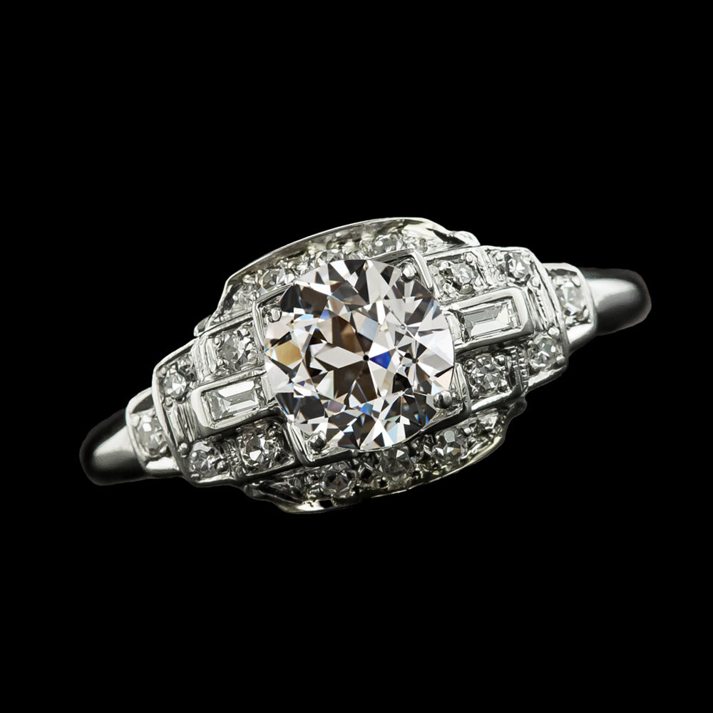 Round Old Miner Diamond Ring 3.25 Carats