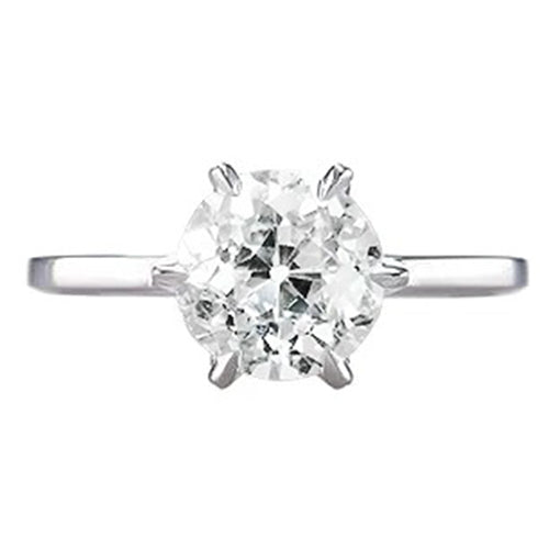 Lady’s Fancy Wedding Engagement White Gold Diamond Solitaire Ring