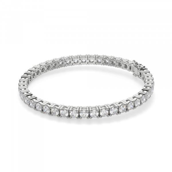 Round Cut 5.40 Carats Sparkling Lab Grown Diamonds Tennis Bracelet White Gold