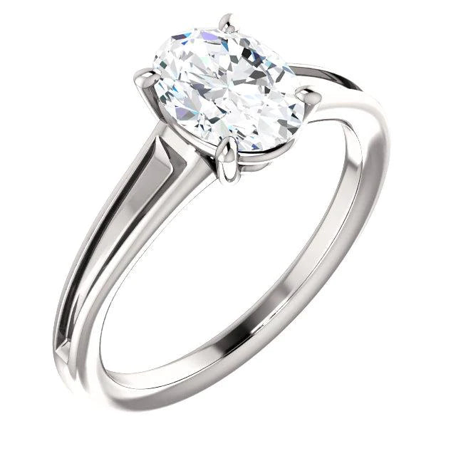 New High Quality Wedding Solitaire White Gold Diamond Anniversary Ring
