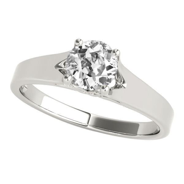 natural round diamond 1.50ct ring front view