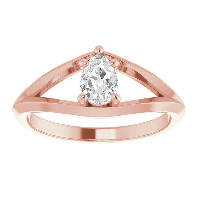 Solitaire Ring Old Miner Diamond Prong