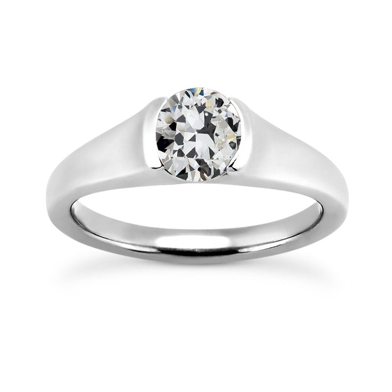 Lady’s Fancy Wedding Engagement White Gold Diamond Solitaire Ring