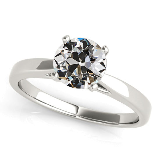 New Style Solitaire Old Miner Diamond Ring Prong