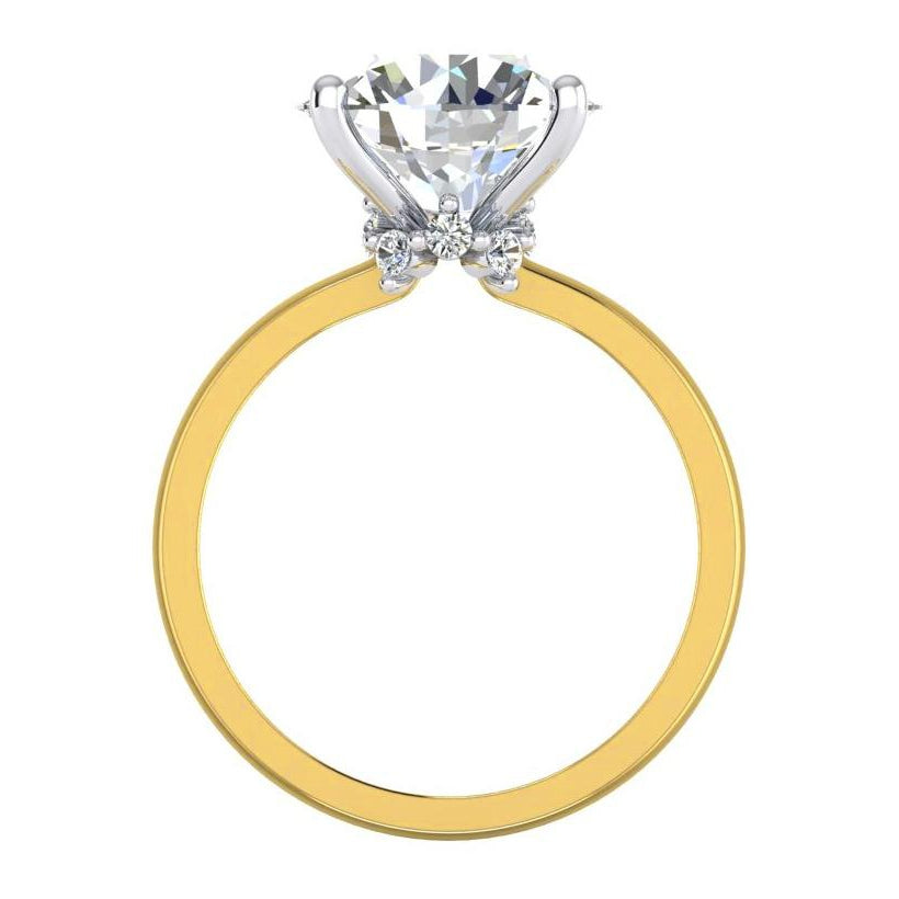 Solitaire Ring With Accents Diamond Jewelry