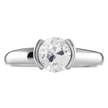 Improve Quality Unique Solitaire White Gold Diamond Ring