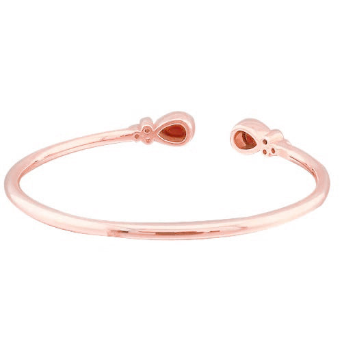 Women Ruby Diamond Bangle Amazing Womans Anneversary Yellow Gold