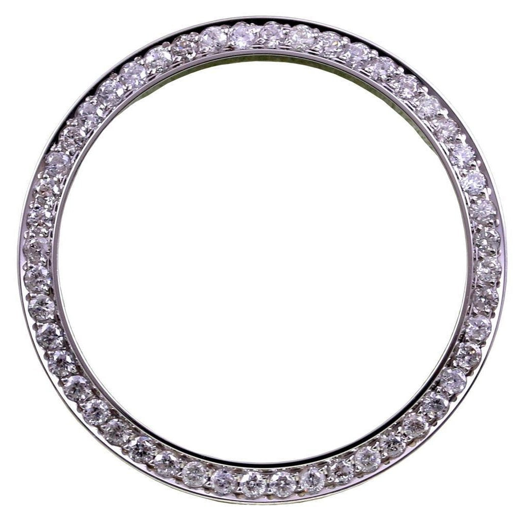 Bezel To Fit Rolex Date 3.75 Carats Diamond All Watch Models Watch Bezel