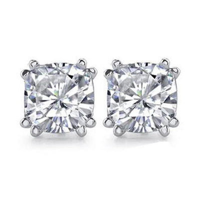 Big 4 Cushion Diamond Stud Earrings Jewelry Earring Stud Earrings