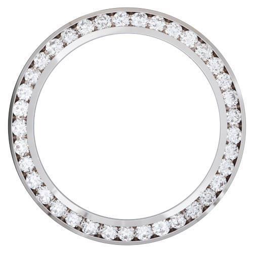 Custom Channel Set Diamond Bezel To Fit Date Watch 1.5 Ct. Watch Bezel