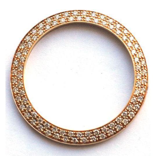 Custom Diamond Bezel To Fit Rolex Datejust Or President Watch 3.75Ct Watch Bezel