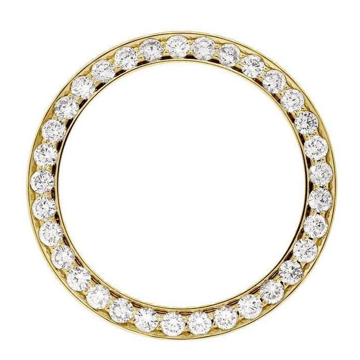 Custom Diamond Bezel To Fit Rolex Watch 36Mm Watch 3.5 Carats Watch Bezel