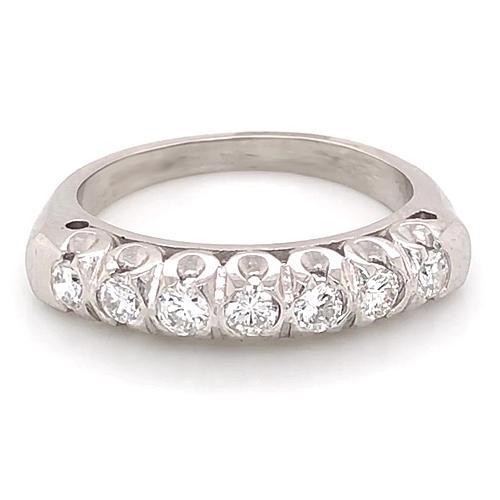 Diamond Anniversary Band 1.40 Carats F Vs1 White Gold Jewelry New Band