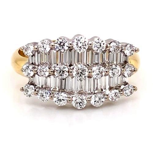 Diamond Baguette Band Band