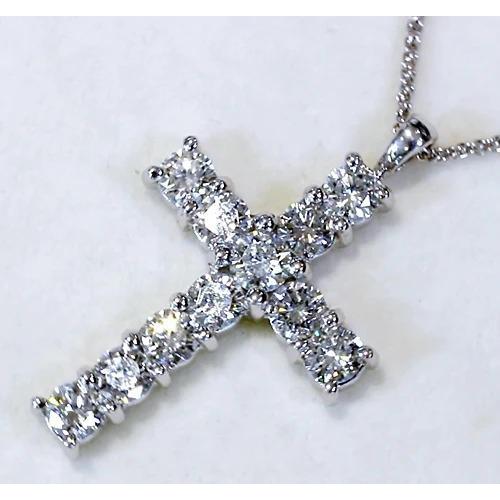 Diamond Cross Pendant 3 Carats Pendant