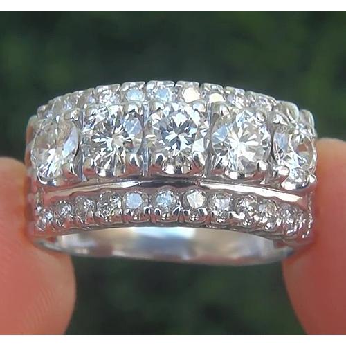 Diamond Eternity Wedding Band 5 Carats Eternity Band