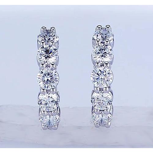 Diamond Hoops Earring Hoop Earrings
