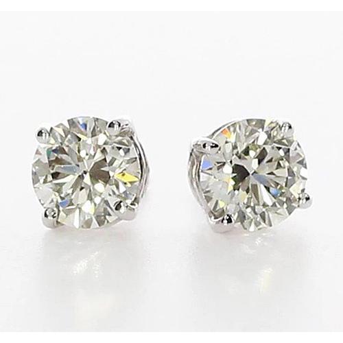 Diamond Studs Earring Basket Setting Jewelry Stud Earrings