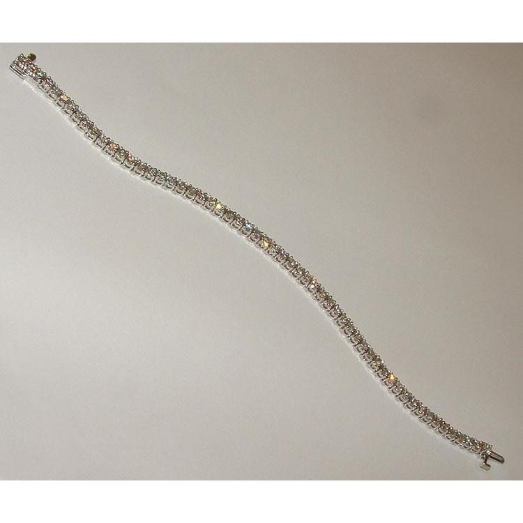 Diamond Women Tennis Bracelet White Gold Jewelry 4.77 Carat Tennis Bracelet