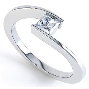 F Vs1 1.1 Ct Princess Cut Solitaire Diamond Anniversary Ring Solitaire Ring