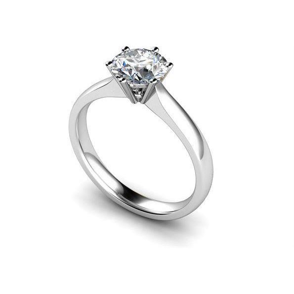 Oval Shape Princess Cut High Quality Sparkling Unique Solitaire White Gold Diamond Ring