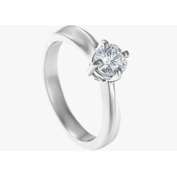 Elegant Four Prong Set D Vs1 Solitaire Diamond Ring White Gold Solitaire Ring