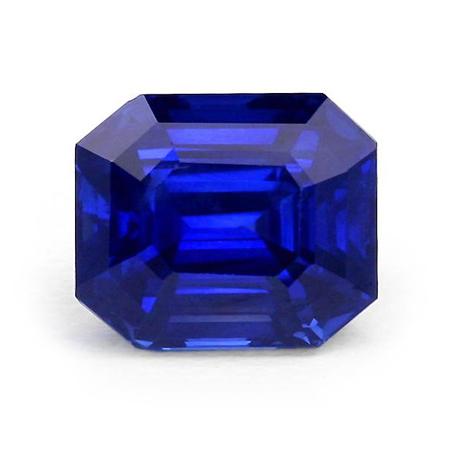 Gemstone Asscher Cut Ceylon Sapphire Natural Loose Approx. 4 Carats Gemstone Loose