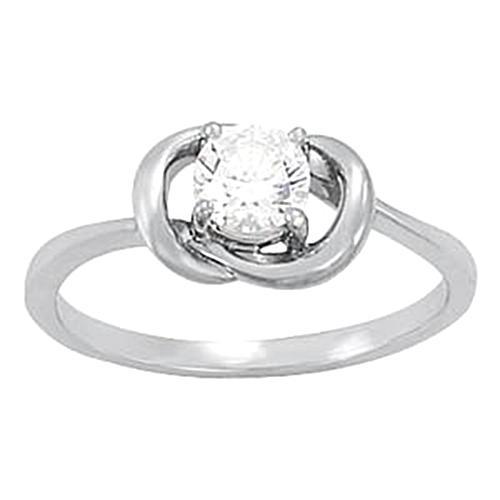 Gorgeous New Design Stylish Woman's White Unique Solitaire Ring