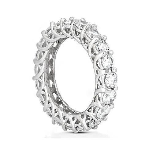 Gorgeous Diamonds 4 Ct. Eternity Wedding Band Women Platinum Eternity Band