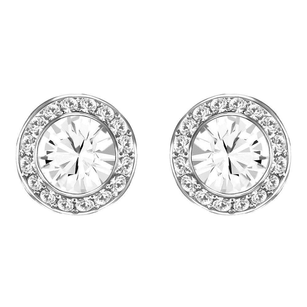 Halo Round Brilliant Cut Diamonds Ladies Studs Earring White Gold