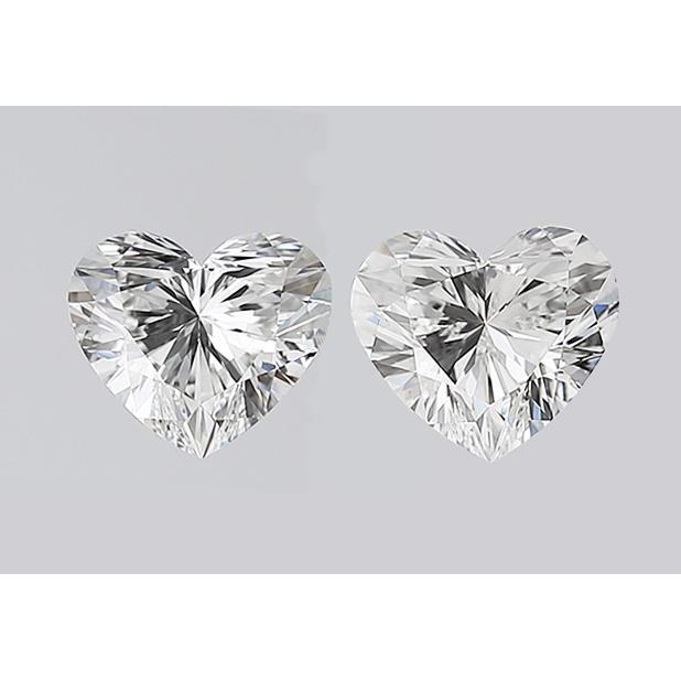 Heart Cut Loose Diamond Pair 2 Carats E Vs1 Heart Shape Pair Of Diamonds Diamond