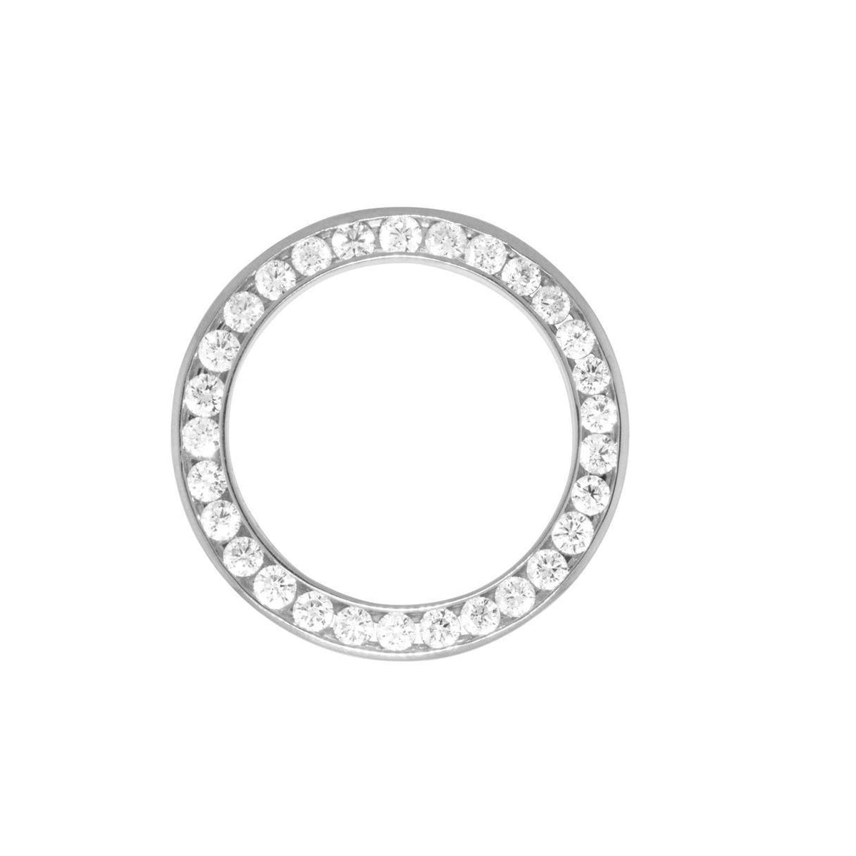 Ladies 26Mm Round Diamond Bezel To Fit Rolex Datejust & Date Watch Watch Bezel