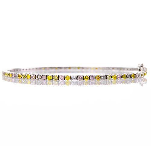 Multi Tone Sapphire Diamond Bracelet Jewelry Ladies Stylish Amazing Gemstone Bracelet
