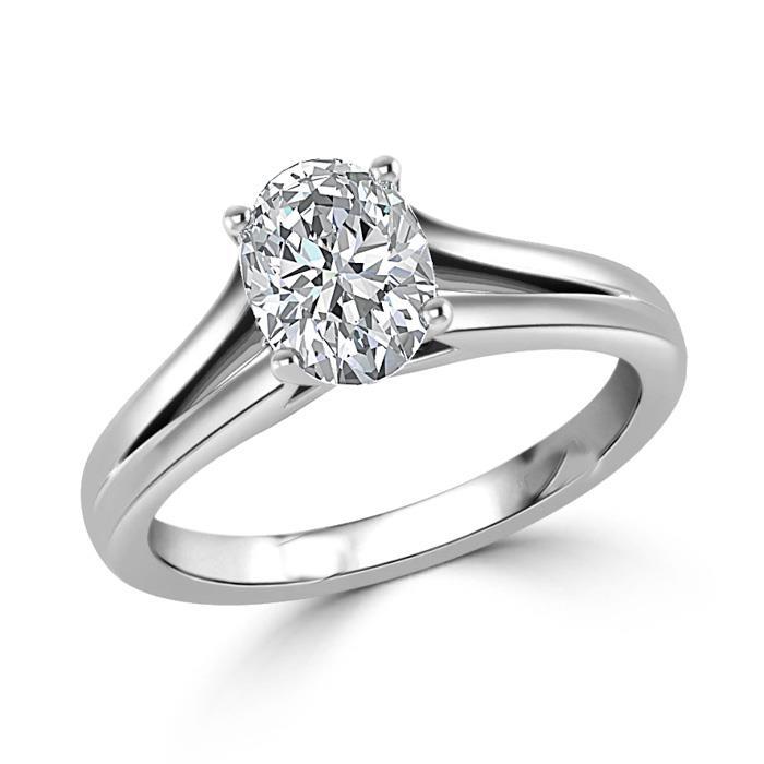 New Design Lady’s Fancy Wedding Engagement White Gold Diamond Solitaire Ring