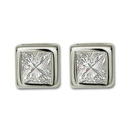 Princess Cut Diamond Stud Earring Fine Jewelry Stud Earrings