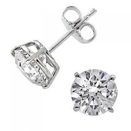 Prong Set Sparkling Unique Lady’s Stud Earrings