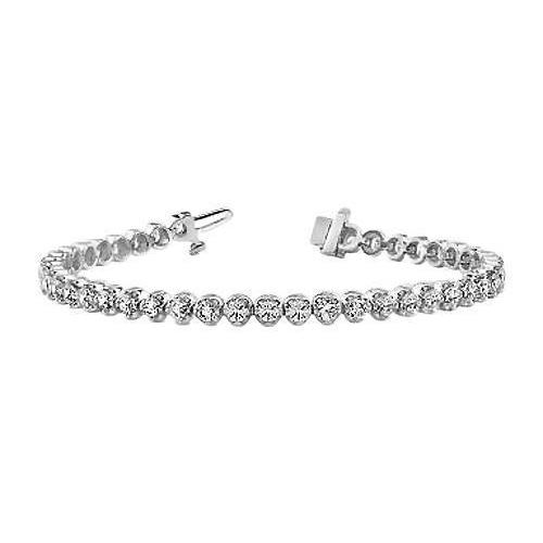 Prong Set Sparkling Round Diamond Women Tennis Bracelet Gold Jewelry Tennis Bracelet
