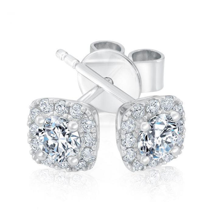 New Amazing Style Sparkling Unique Lady’s Studs Halo Earrings