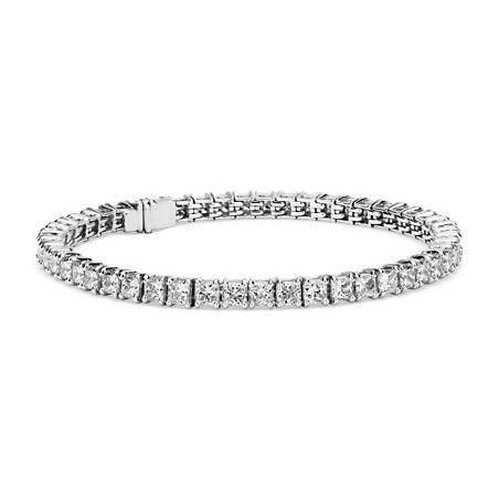 Round Cut Diamond Tennis Bracelet Solid White Gold Jewelry 4.5 Ct Tennis Bracelet
