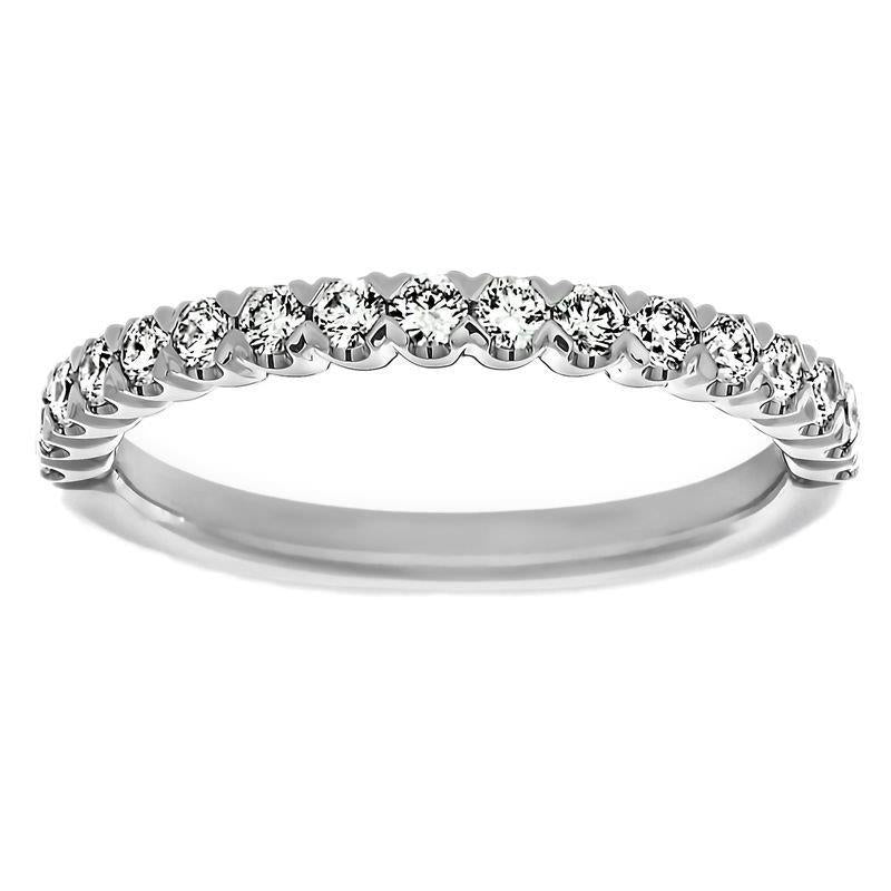 Round Diamond Half Eternity Anniversary Wedding Band White Gold 3 Ct. Eternity Band