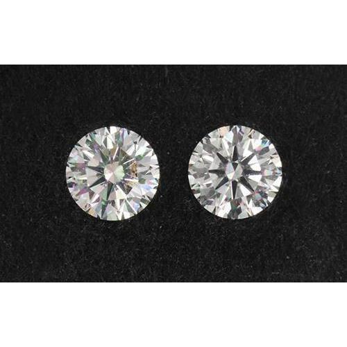 Round Diamond Pair 1 Carat Stud Earrings Stud Earrings