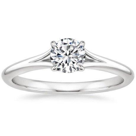Round Diamond Engagement Ring Gold 14K New
