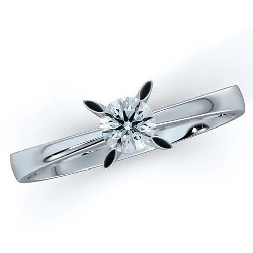 natural round diamond 1ct ring front view
