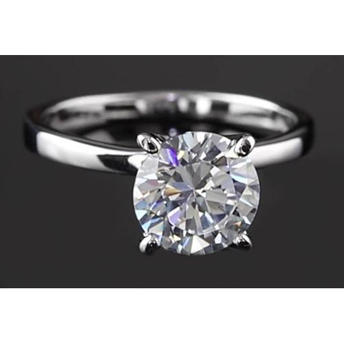 New Size Jewelry Sparkling Unique Solitaire White Gold Diamond Anniversary Ring
