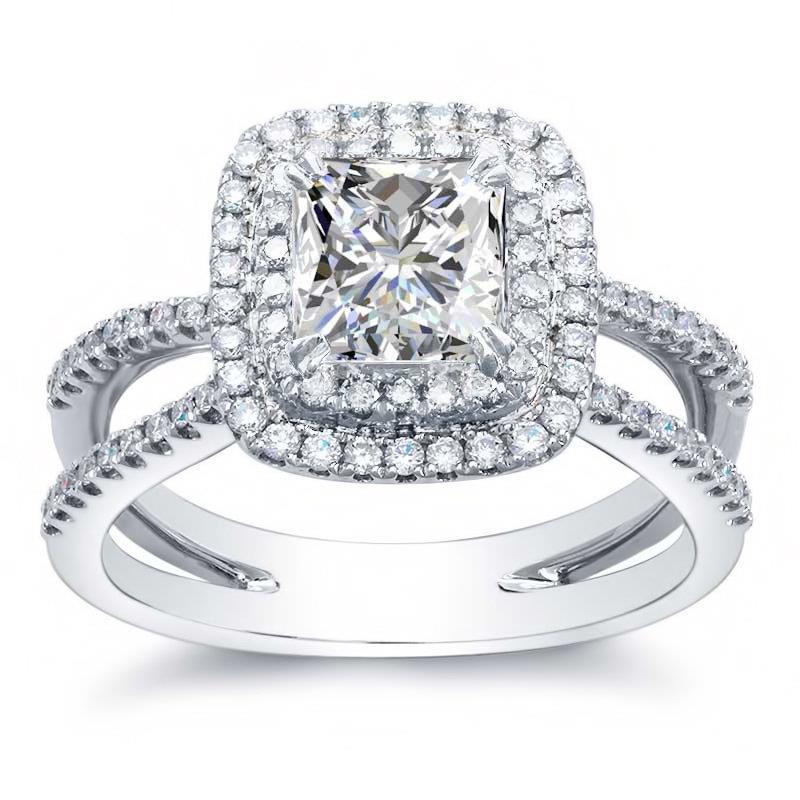 Sparkling Prong Set Princess And Round Cut 4.20 Ct Diamonds Ring Ring