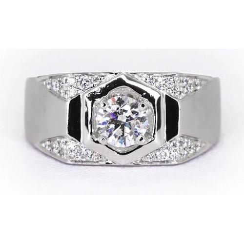 Thick Shank Mens’ Anniversary Band Round Diamond 1.75 Carats Mens Ring