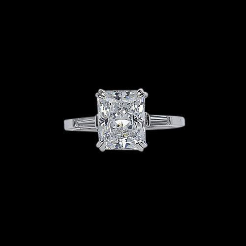 Three Stone Diamond Royal Engagement Ring 2.5 Cts Three Stone Ring
