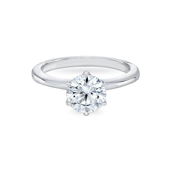 Stylish Lady’s Fancy Wedding Engagement White Gold Diamond Solitaire Ring