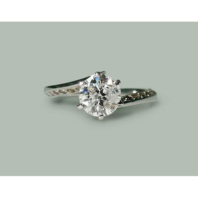 White Gold Round Brilliant Diamonds Anniversary Ring Jewelry New Anniversary Ring