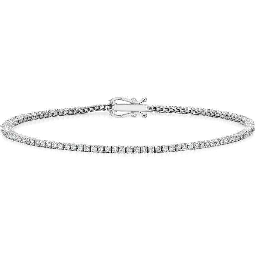 Women Round Diamond Tennis Bracelet White Gold 14K 3 Carats Tennis Bracelet